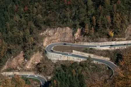 In Rumänien wird ein neuer Abschnitt der Autobahn gebaut.